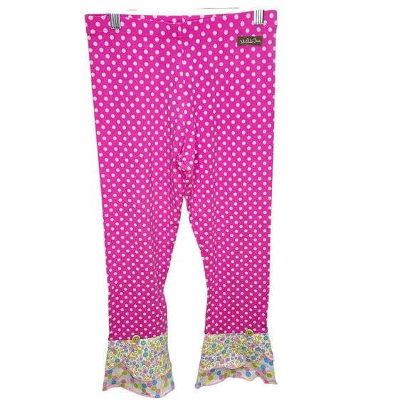 Matilda Jane Pink Pooka Dot  Kids Pants Size 14 New with Tags - Picture 1 of 12